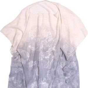 TrendsBlue‎ Paisley Floral Ombre Chiffon Kimono Poncho Blouse Beach Cover up